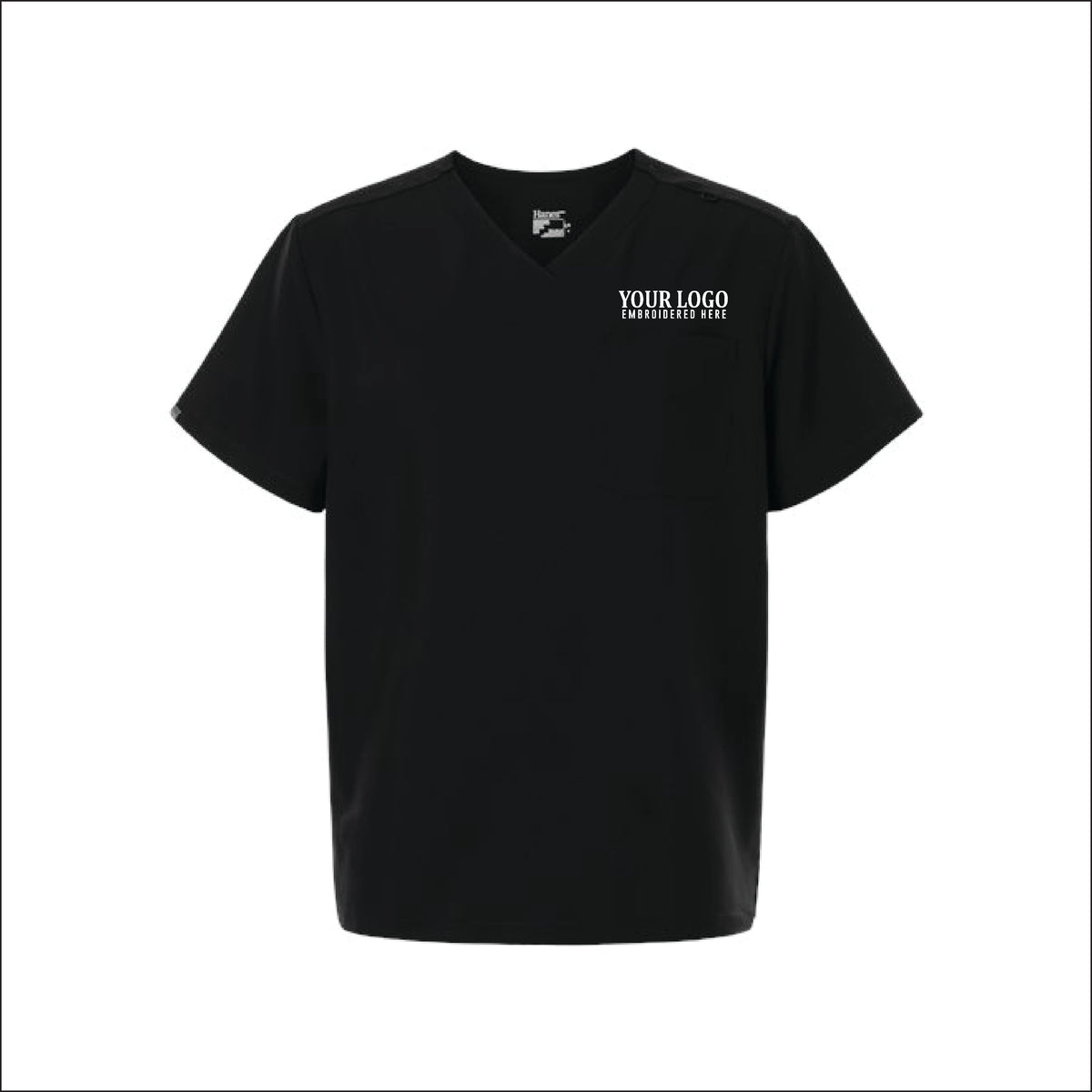 UVC | Hanes Men's V-Neck Pocket Scrub Top (HMB000)