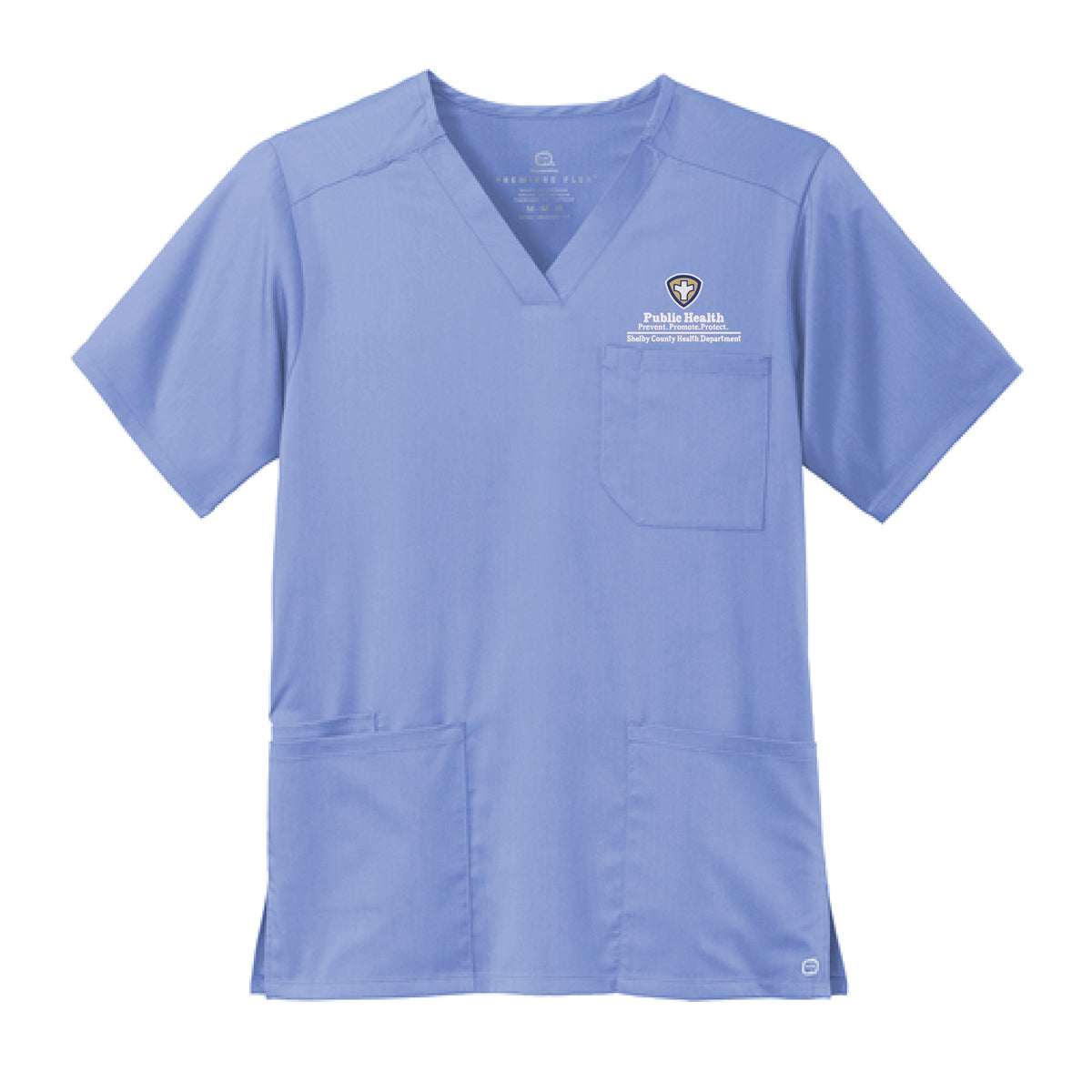 Shelby County Health Dept. | Wink® Men's Premiere Flex™ V-Neck Top (WW5068)
