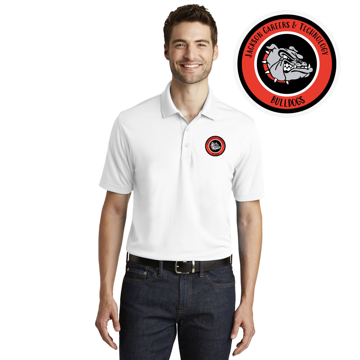 JACKSON CAREER AND TECHNOLOGY |  MEN DRY ZONE UV MICRO-MESH POLO