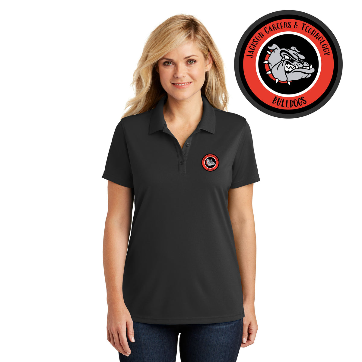 JACKSON CAREER AND TECHNOLOGY | LADIES DRY ZONE® UV MICRO-MESH POLO