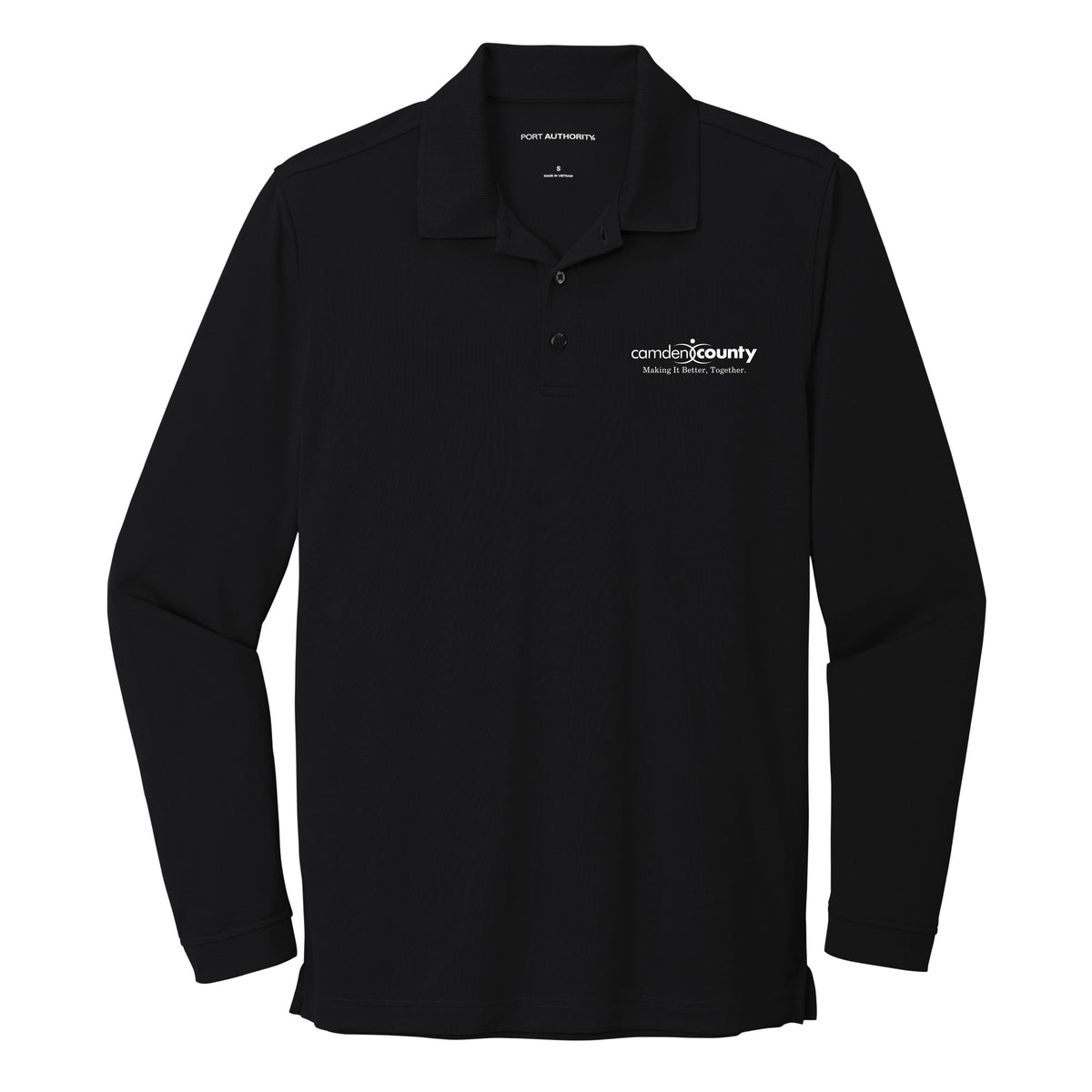 Camden Co. | Men's Micro-Mesh Long Sleeve Polo