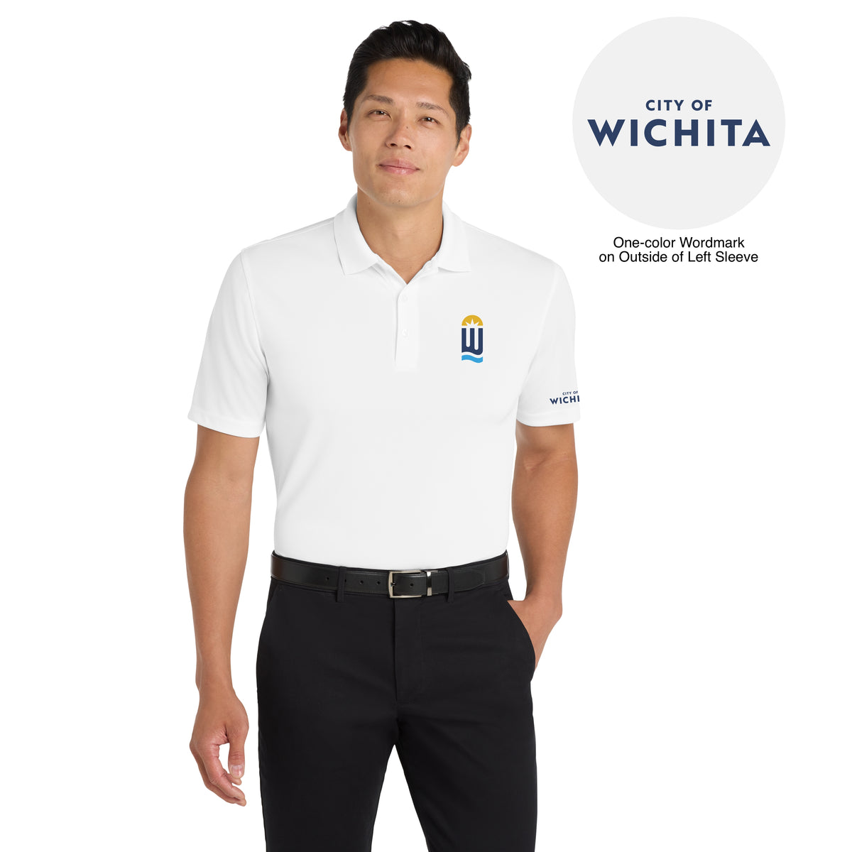 City of Wichita |  Men UV Micro-Mesh Polo