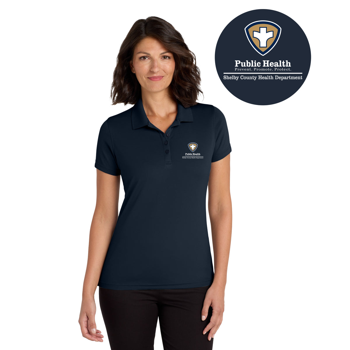 Shelby County Health Dept. | Women's UV Micro-Mesh Polo