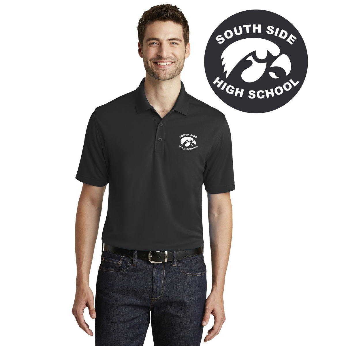 SOUTH SIDE HIGH | MEN DRY ZONE UV MICRO-MESH POLO
